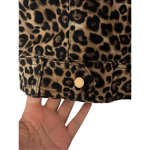 NWT WHBM leopard moto jacket sz 0 - Picture 6 of 10